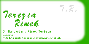 terezia rimek business card
